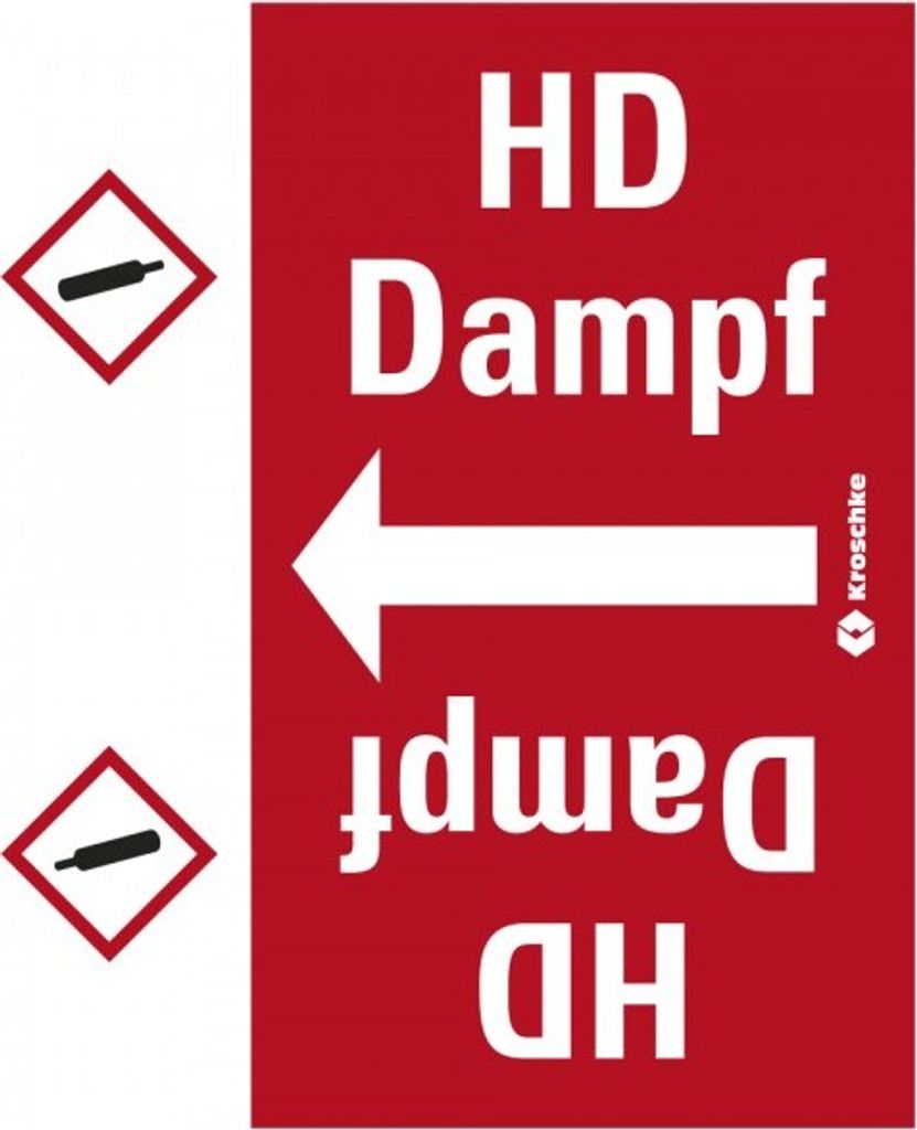 Dreifke Rohrleitungsband HD Dampf, praxisbewährt, ab Ø 50mm, rot/weiß, 33m/R...