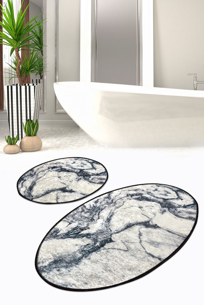 Mijolnir, Mermer- CHL2406, Bunt, Badematten, 700 gr/m², 100% Samtstoff