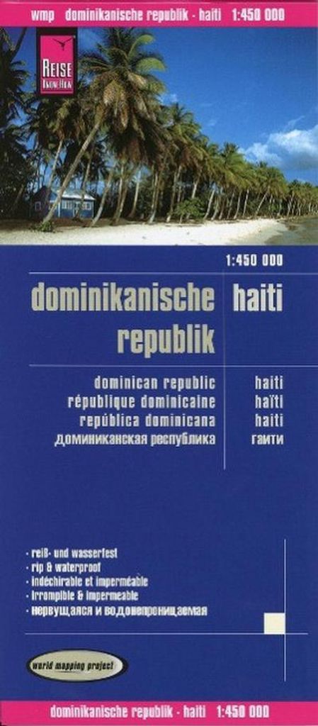 Reise Know-How Landkarte Dominikanische Republik, Haiti 1 : 450.000