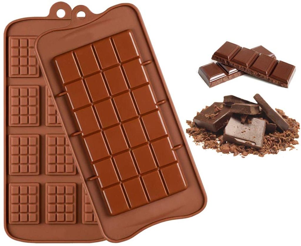 JEJA Silikon-Schokoladenformen 12-teilig – Break-Apart Formen Für Pralinen, Eiswürfel & Gelee, 22x10,5 Cm