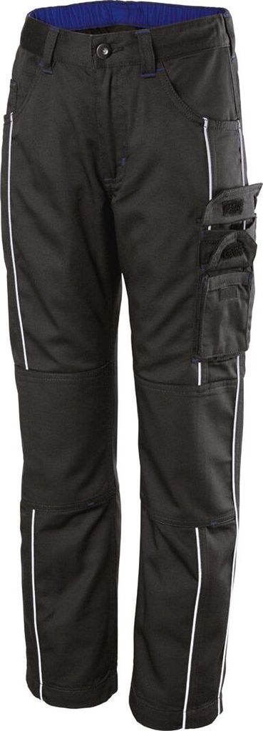 Powerfix Kinderhose Handwerker-Stil Arbeitshose Strapazierfähig Schwarz 140