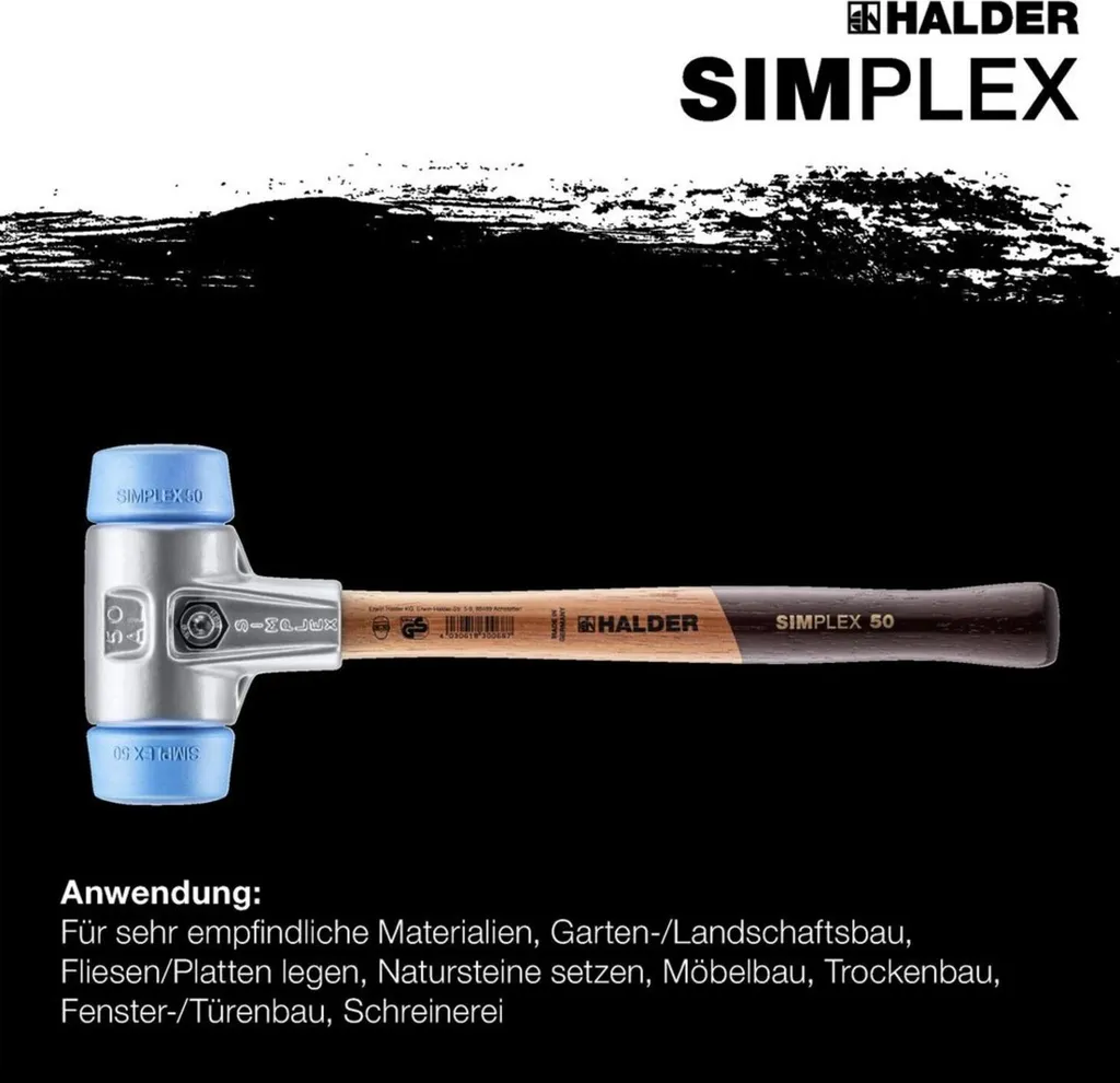 Mazza SIMPLEX vs Martello in Gomma: Perché Scegliere Halder Alluminio - 11