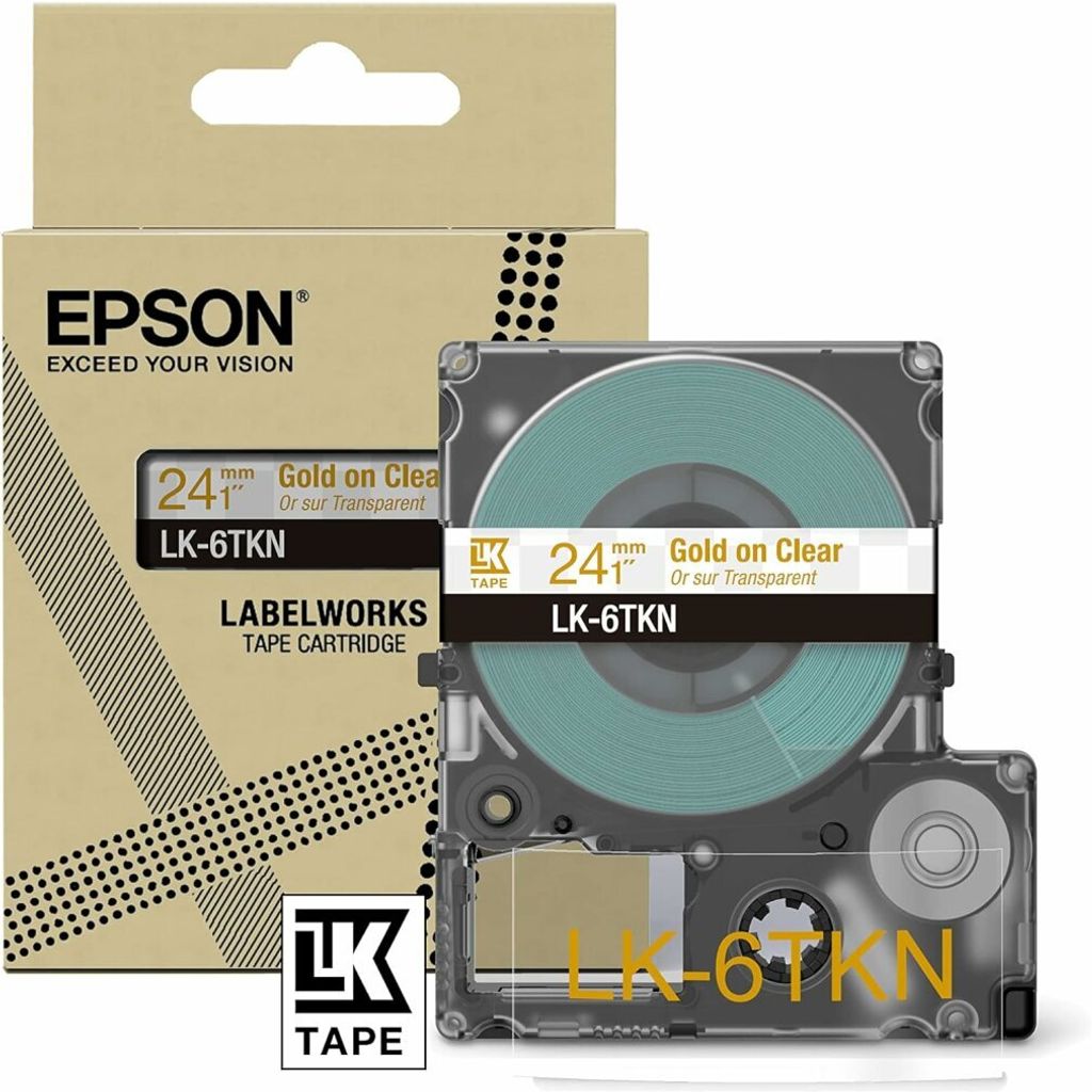 Epson LK-6TKN, Złoto, Przezroczysty, Termotransferowy, 2,4 Zdjęcie produktu 