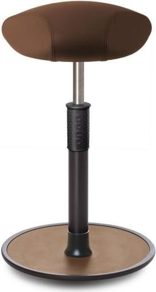 Sitz- Stehhocker Free Tall Triangel Boxmark Leder Braun schwarz /Natur.