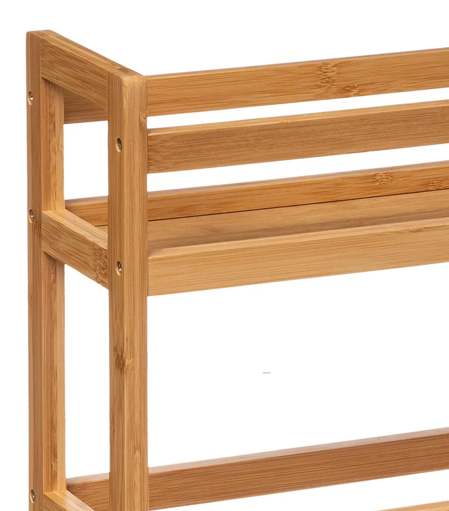 Rangement mobile gain de place - Chariot en bambou 3 niveaux pour studio - 10