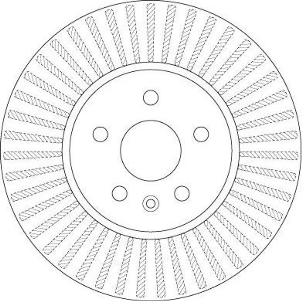 Disque de frein avant ventilé TRW DF6629 compatible Opel Mokka X 2016