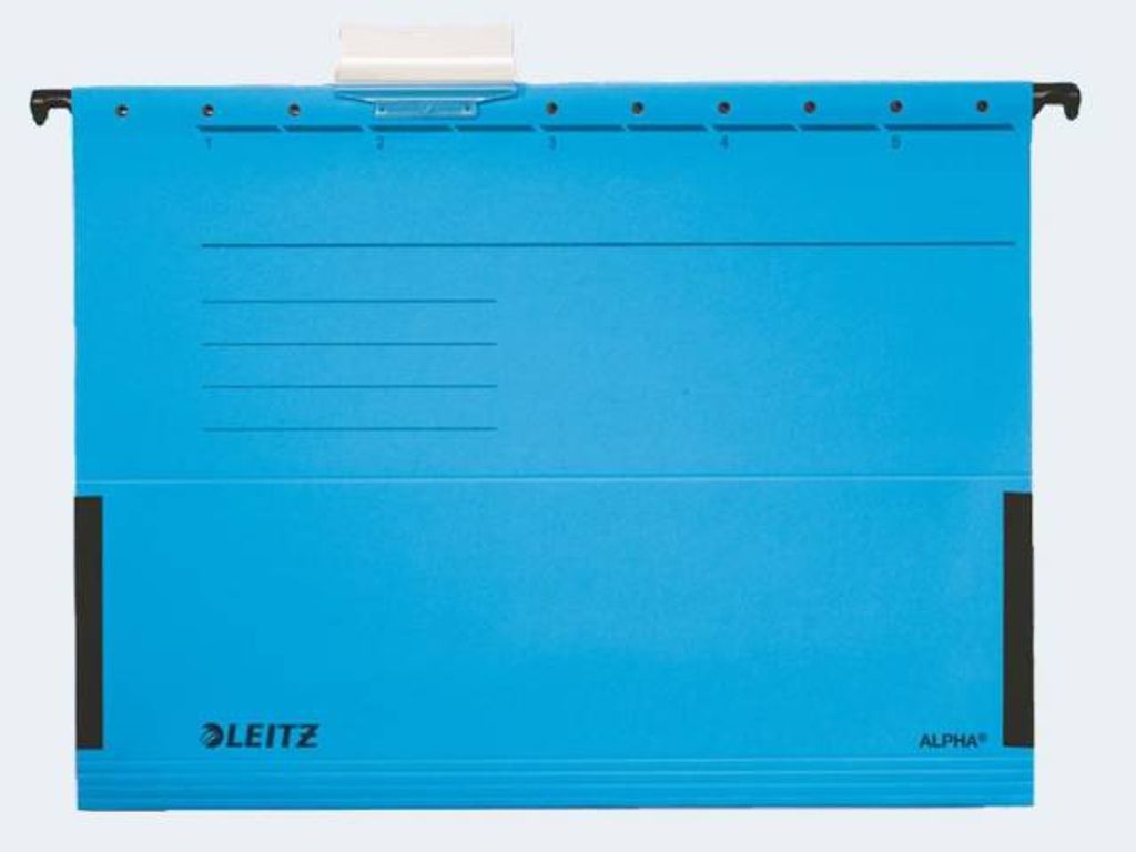 LEITZ ALPHA Hängetasche, A4, mit Fröschen, blau - für den Markt: D / L / A / CH - 25 Stück (1986-00-35)