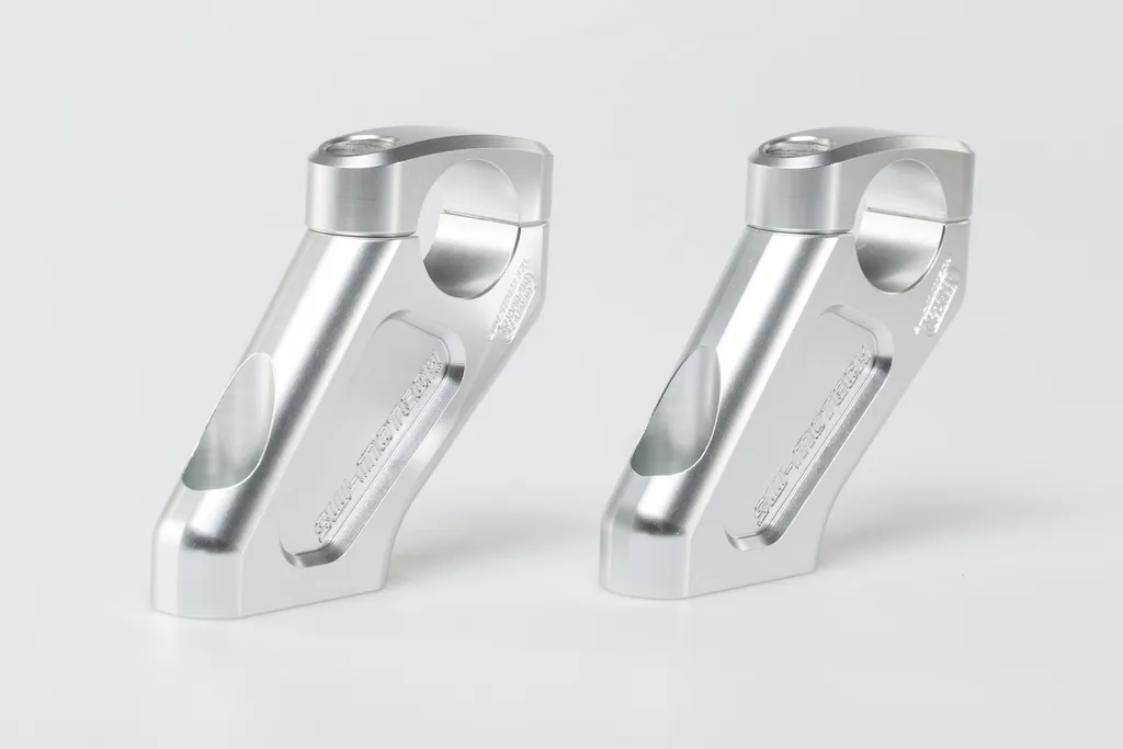 Fixation guidon BMW R1200 GS en aluminium CNC - Rehausse confort 30mm