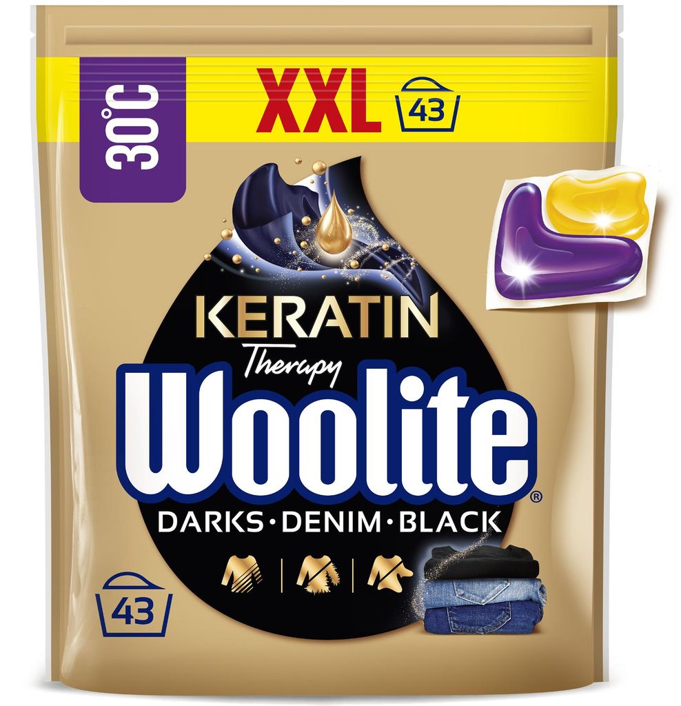 015306 Woolite Kapseln Schwarz, Dunkle Farben & Jeans mit Produktbild 