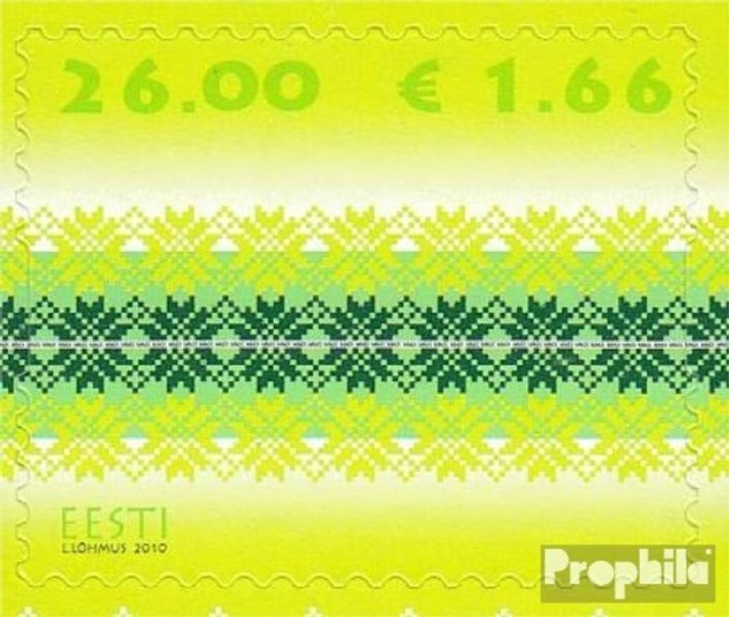 Briefmarken Estland 2010 Mi 668 (kompl.Ausg.) postfrisch Strickmuster