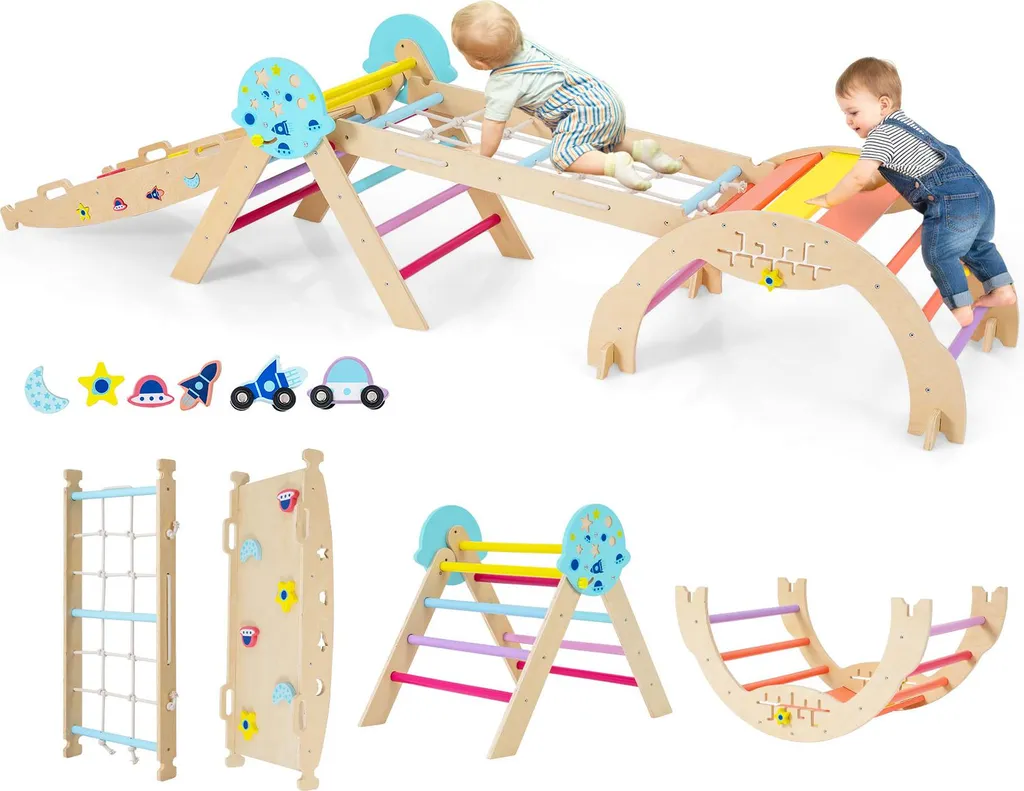 Analisi Tecnica Set Arrampicata COSTWAY: Legno Certificato e 4 Funzioni