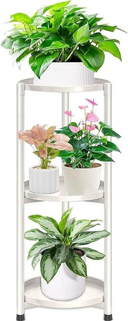 Support de plante triangulaire à 3 niveaux | Porte-fleurs d'angle