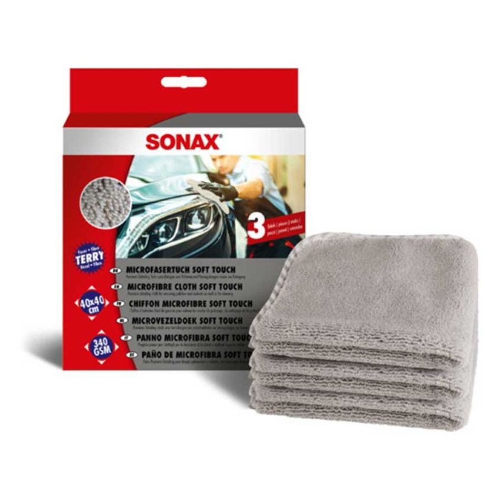 SONAX Chiffon en microfibres soft touch (paquet de 3) Image du produit 