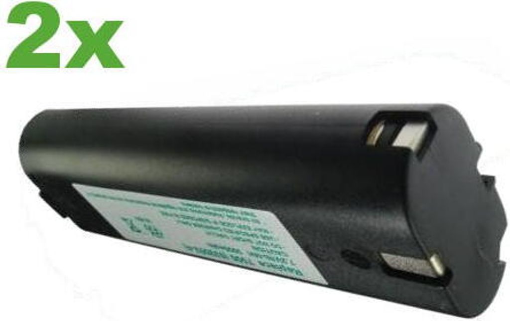 2x Trade-Shop Werkzeug Ni-MH Akku 7,2V 3000mAh für Makita 6015DWK 6016DW 6017DWE 6017DWBE 6018D 6018DWE 6018DWBE 6019D 6019DW 6019DWE 6019DWBE 601...