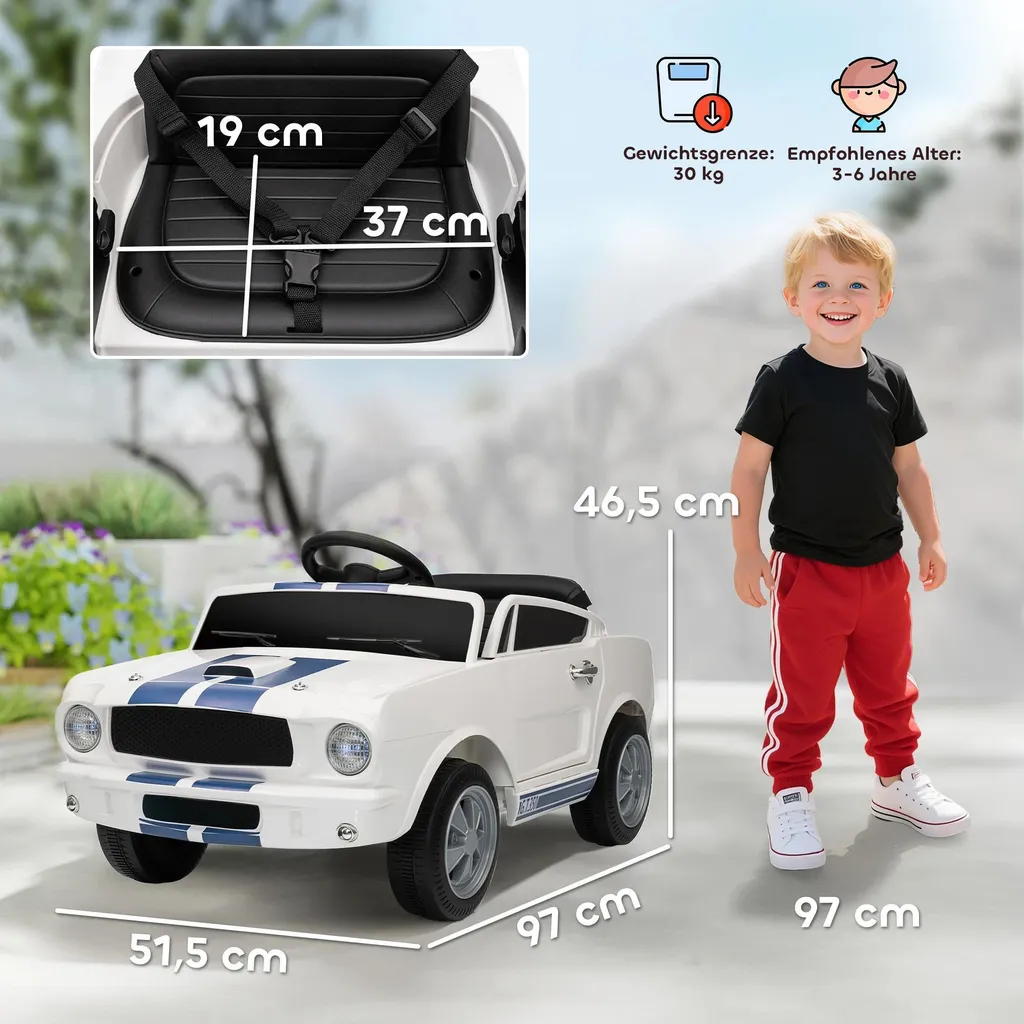 Jouet de plein air voiture électrique 12V - Idéal pour jardins et parcs