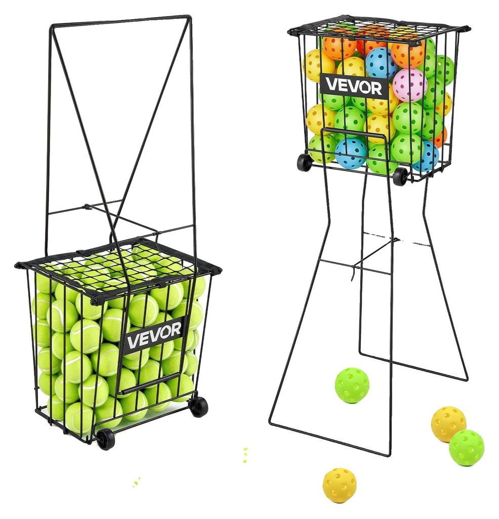 Cestello per palline da tennis VEVOR con rotelle, Immagine del prodotto 