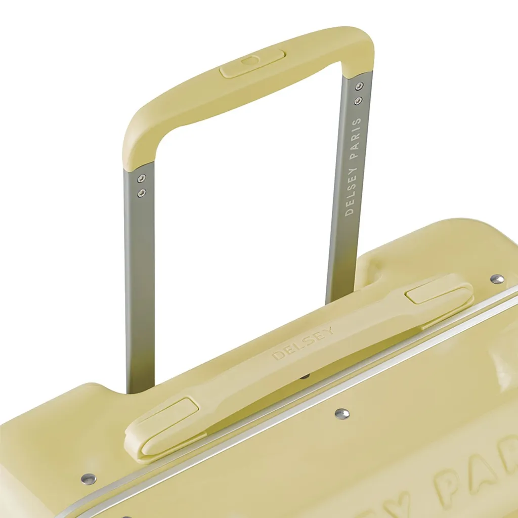 Valise Rigide Cabine 4 Roues Doubles Bastille 2.0 Slim Jaune Pastel - 5