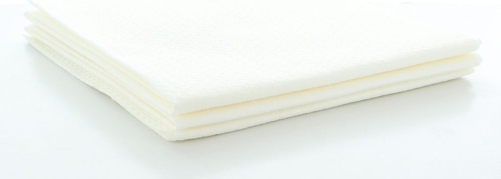 Einweghandtücher aus Airlaid S80 gsm Weiß, 40 x 80 cm, 25 Stück - Mank