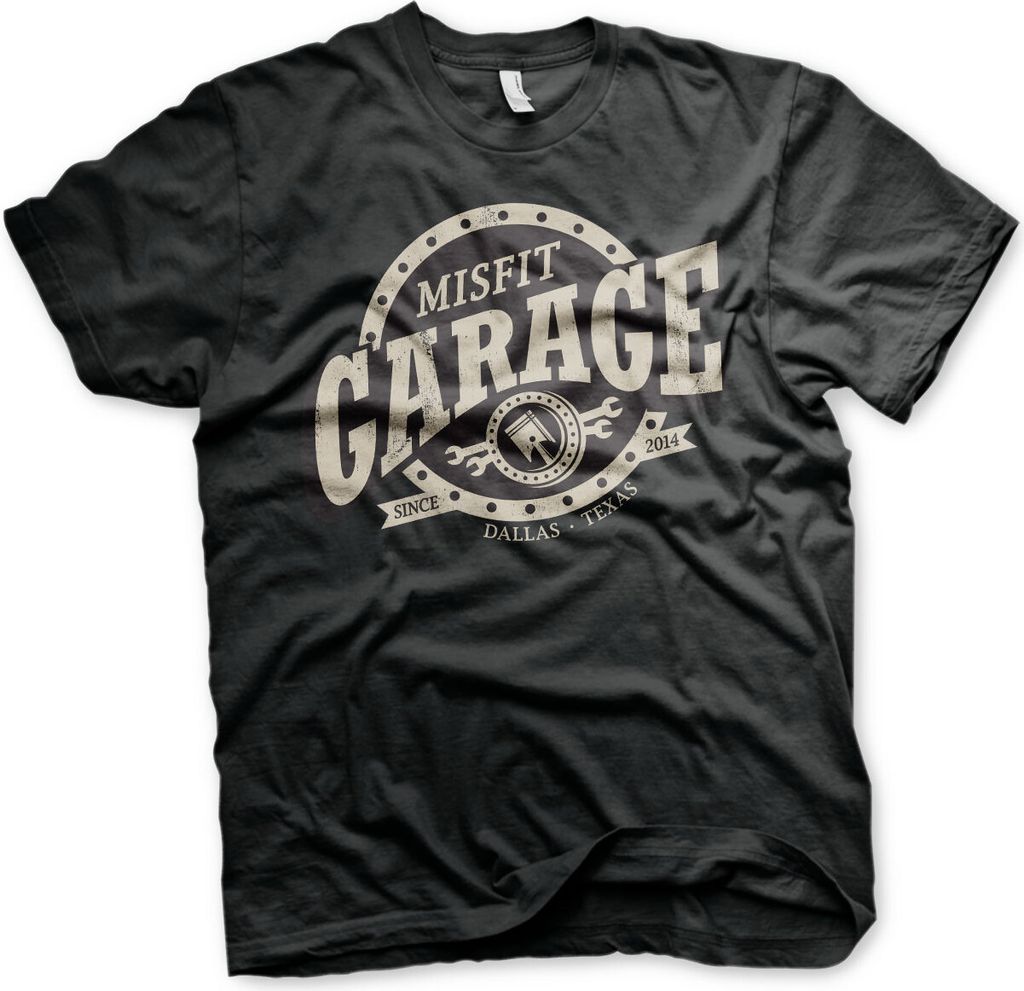 Misfit Garage Piston Sign T-Shirt - XX-Large - Black