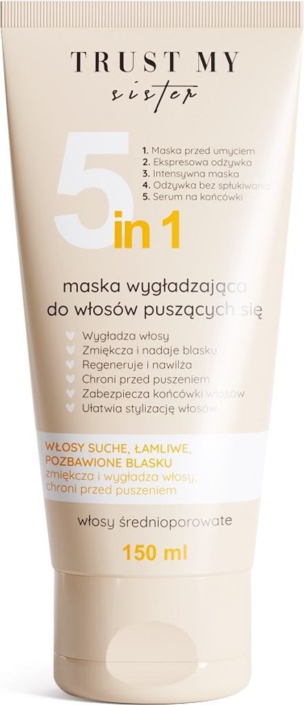 Trust My Sister 5-in-1 Haarmaske für mittelporöses Haar, 150 ml