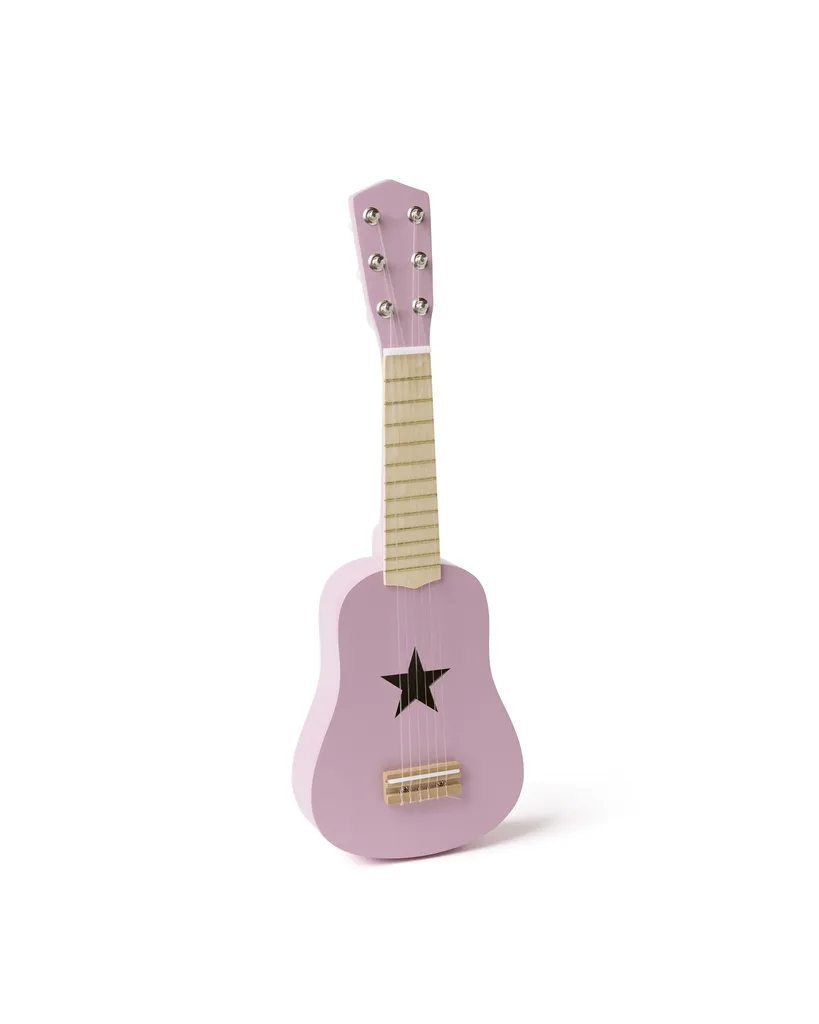 Guitare enfant bois rose foncé : fini les écrans place à l'éveil musical