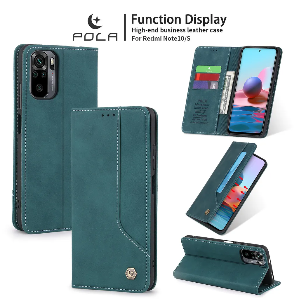 Custodia Retro Blu Xiaomi Redmi Note 10 / 10S | Portafoglio in Finto Cuoio
