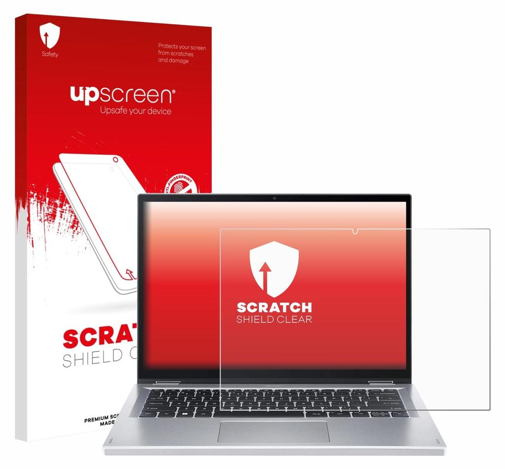 upscreen Schutzfolie für Acer Aspire Go Spin 14 Displayschutz Displayschutzfolie Folie Klar Transparent