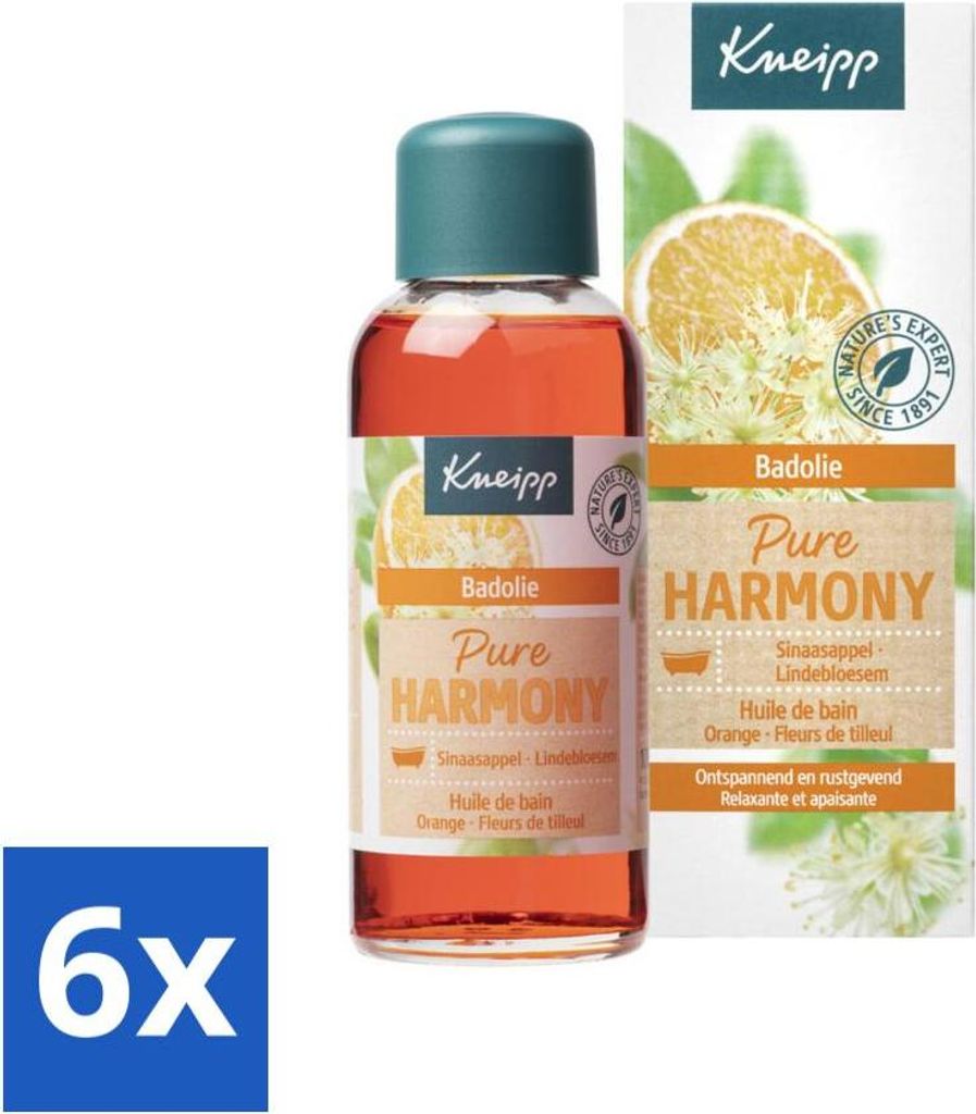 Kneipp - Badeöl - Orange-Limettenblüte - 100 ml - Vorteilspack - 6 Stücke
