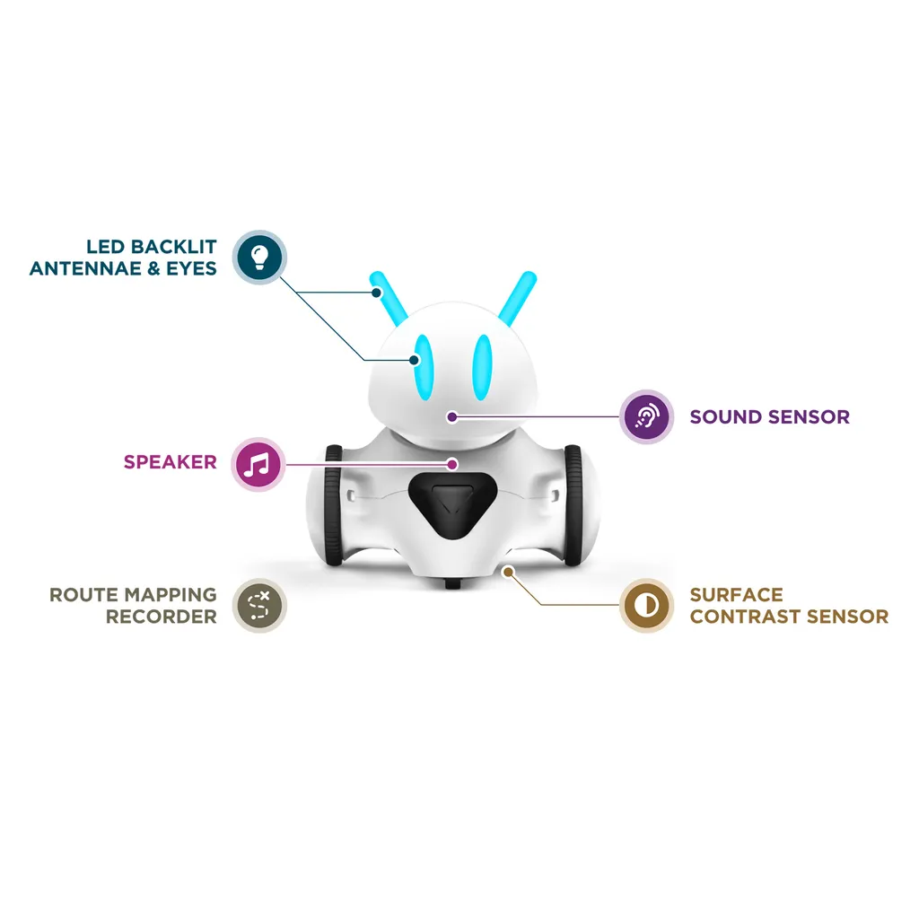 Robot de codage pour apprendre les sciences à la maison Photon blanc