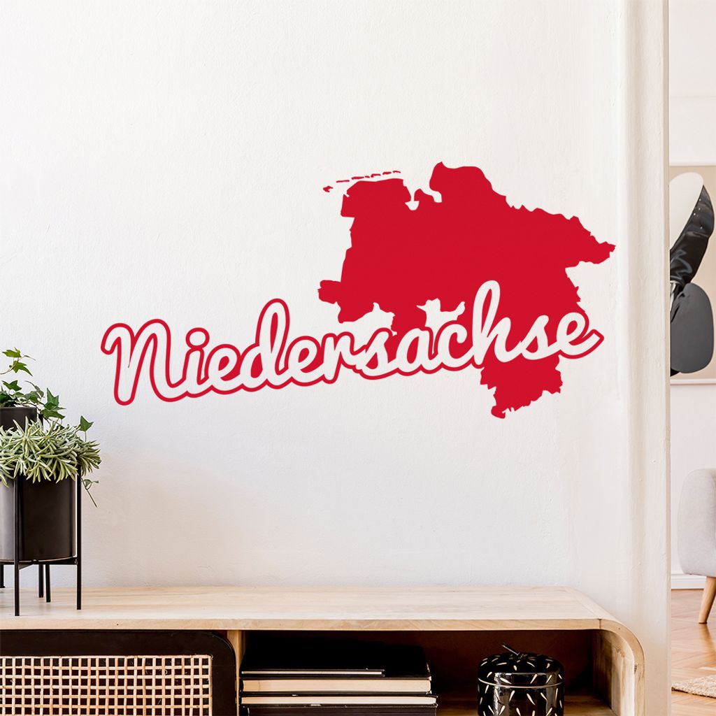 Niedersachse Herkunft Wandtattoo Wandaufkleber Wall Sticker - Dekoration, Küche, Wohnzimmer, Schlafzimmer, Badezimmer