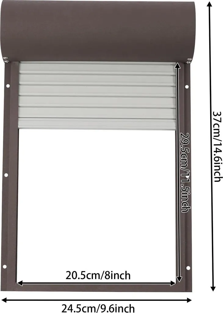 Porta Automatica Pollaio Solare Grigio con Telecomando | Sicura e Robusta - 2