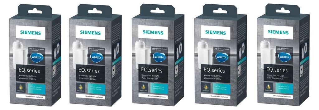 BOSCH SIEMENS 5 x TZ70003 Brita Wasserfilter Intenza für EQ Kaffeevollautomaten