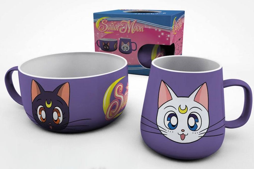 SAILOR MOON - Breakfast Set Mug + Bowl - Luna & Artemis Produktbild 