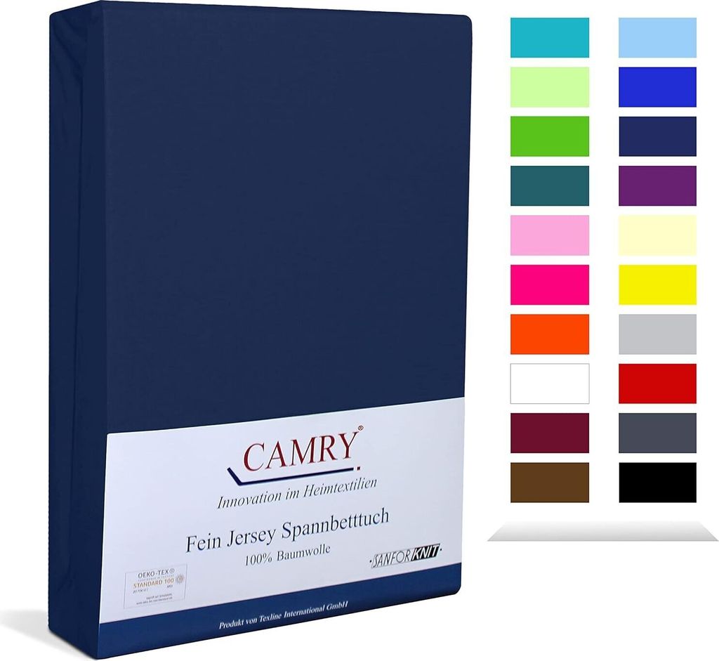 Carmy Topper Spannbettlaken Jersey 180x200 - 200x200 cm Produktbild 