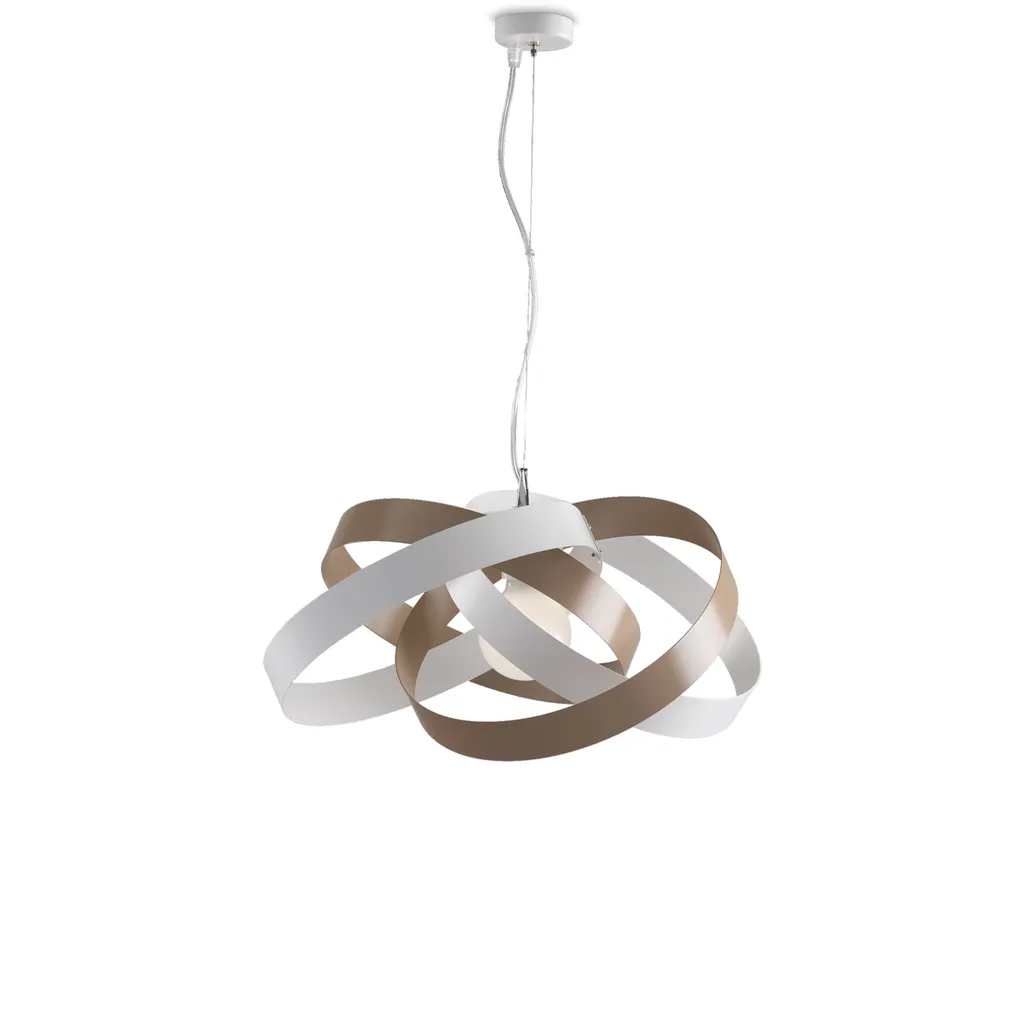 Lustre Design Moderne Vertigo en Métal Bicolore avec Câble Orientable - 3