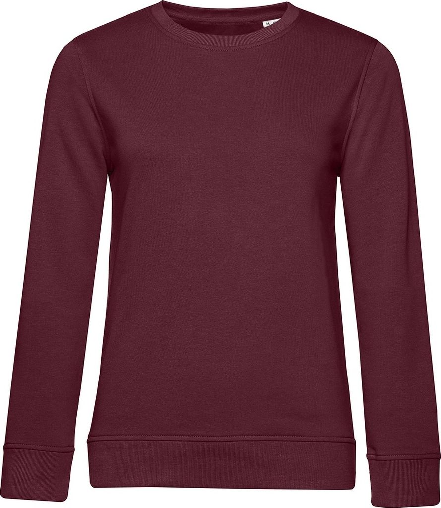 B&C Damen Sweatshirt, aus Baumwolle BC4721 (2XL) (Burgunder)