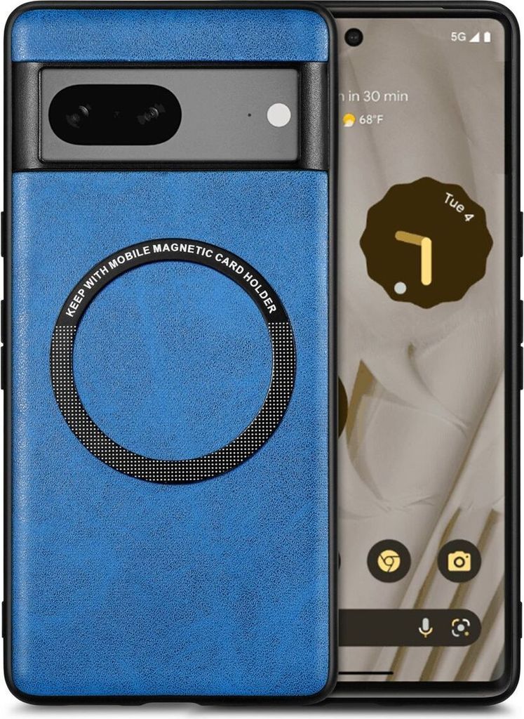 König Design Hülle kompatibel mit Kunststoff Soft Handyhülle - Handy Case Blau