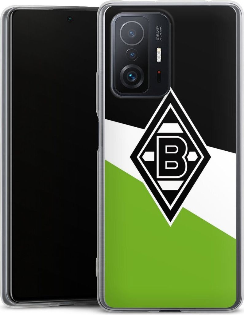 DeinDesign Slim Hülle für Xiaomi 11T Pro 5G Silikon Case Ultra Dünn Handyhülle Borussia Mönchengladbach Gladbach Offizielles Lizenzprodukt