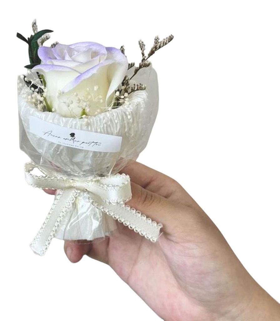 1/2 Mini-Kunstrosenstrauß, handgefertigt, künstliche Sonnenblumen-Blumendekoration, romantisches Geschenk zum Valentinstag, Jahrestag, Geburtstag...