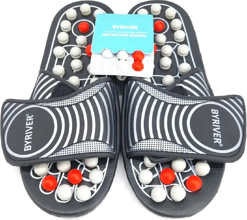 BYRIVER Sandales de Massage Réflexologie avec Picots Réglables - Mules - 2