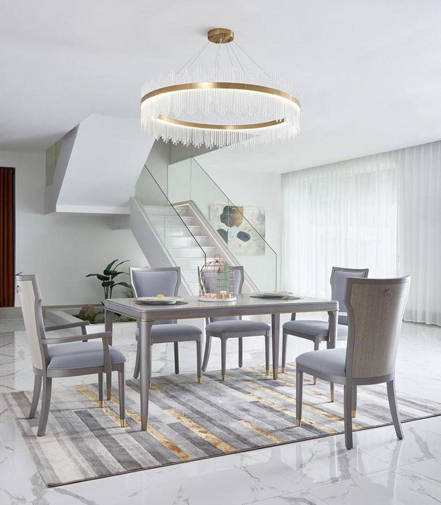 Komplette Garnitur Esszimmer Stuhlgruppe Garnitur 6x Lehnstuhl Stühle Gruppen