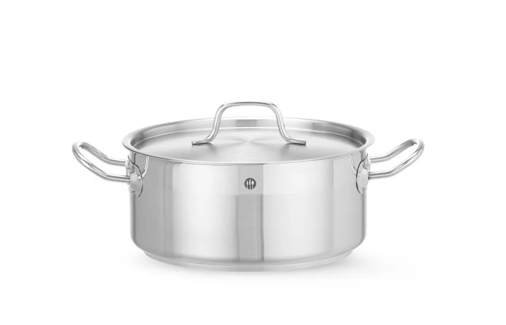 Hendi 830208 Casseruola Profi Line 4,8L con Coperchio - Inox Induzione