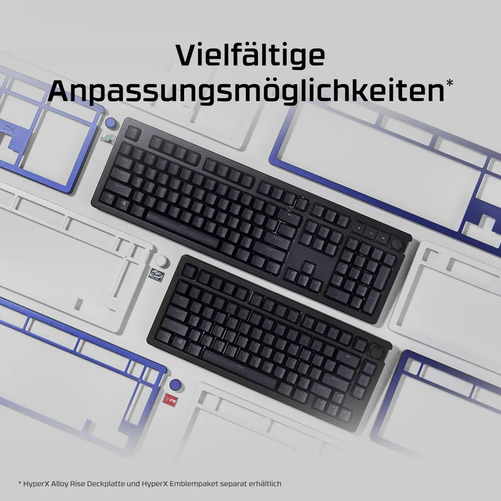 Clavier gaming HyperX Alloy Rise 75 noir idéal pour setup compact pro - 4