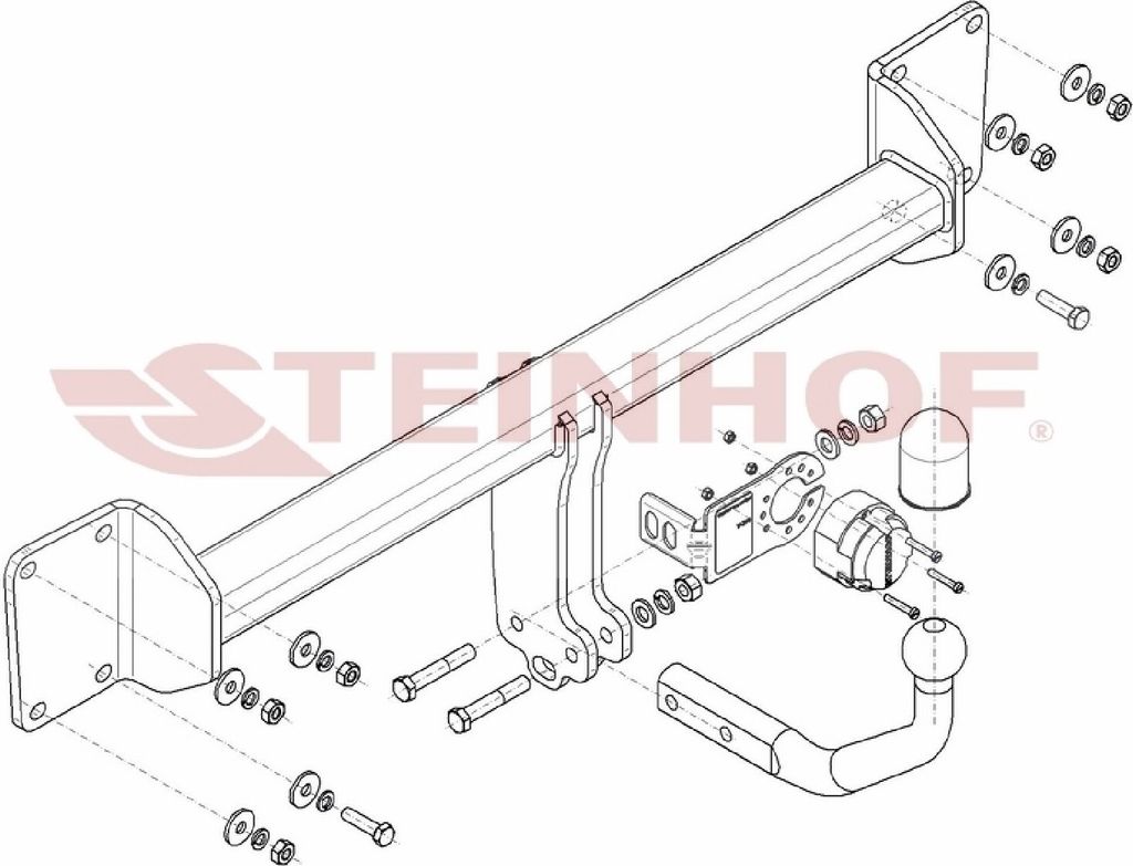 Z548224 Anhängerkupplung passend für VOLVO S90 II 09/2016- starr
