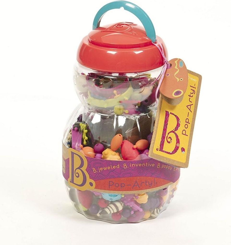 Simply B. Toys Perlen Set Pop-Arty 300 Stück buntes Spielzeug