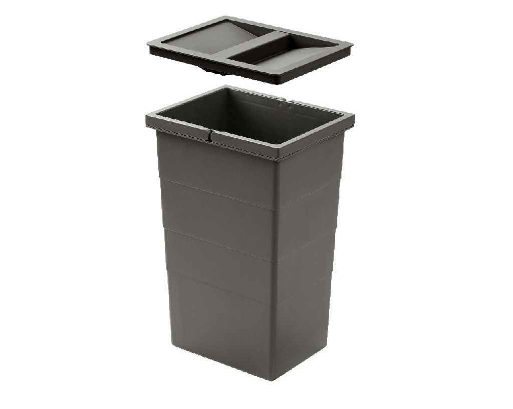 Hailo Seau intérieur 1138999 gris foncé avec couvercle 207 Image du produit 