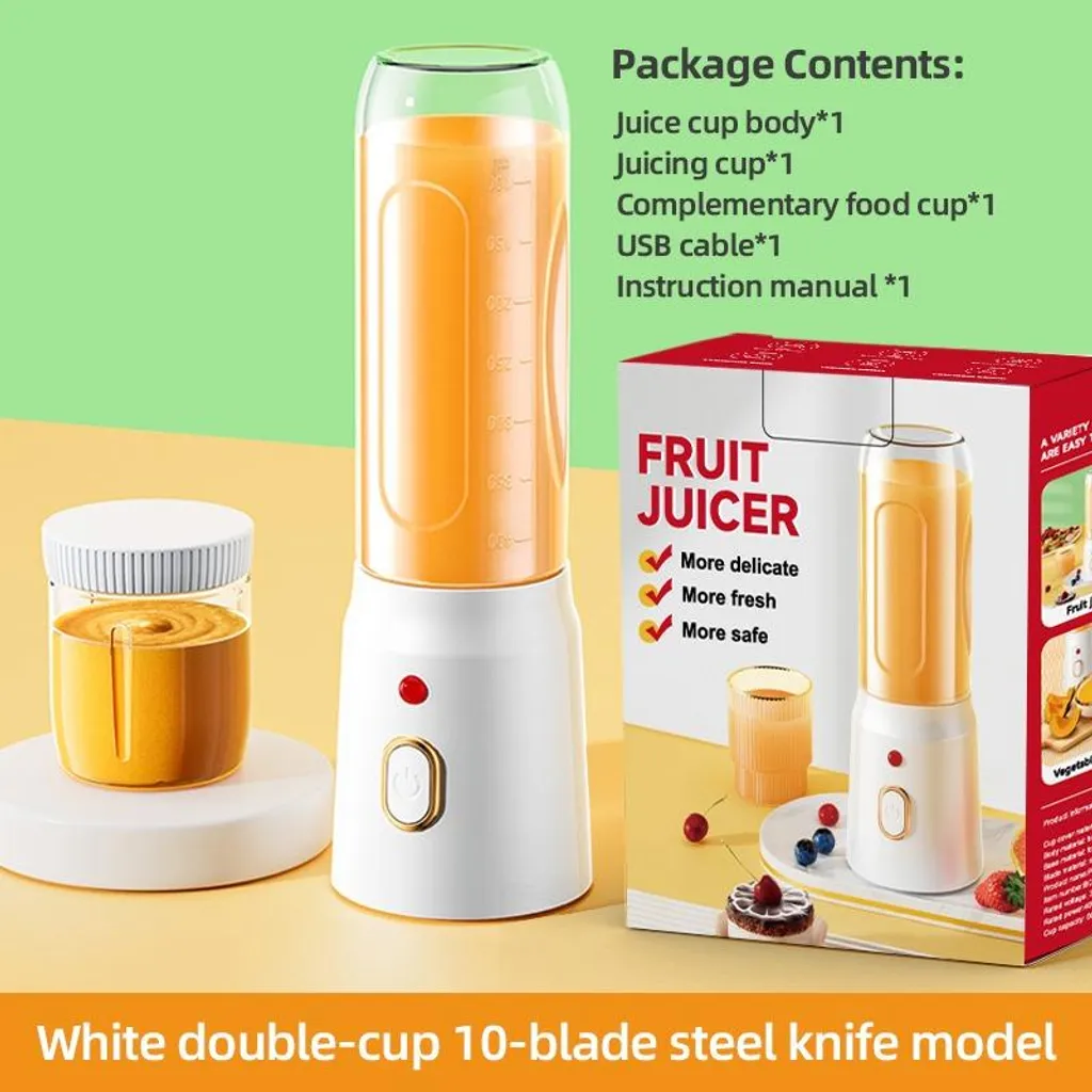 Frullatore Smoothie INF 450ml - Pappe e Succhi Freschi per la Famiglia