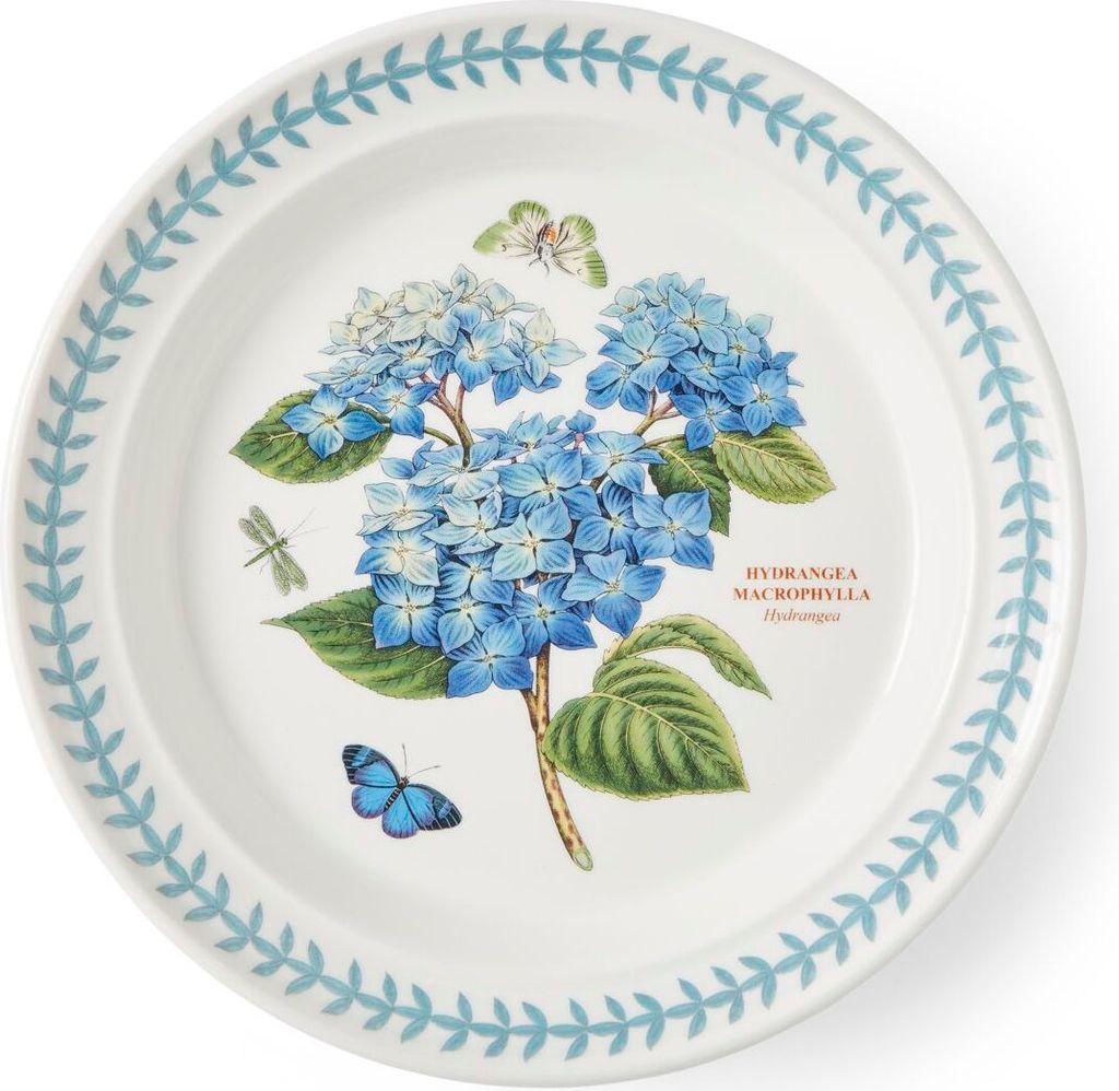 Portmeirion Keramik Speiseteller Botanic Garden Meadow Hortensie