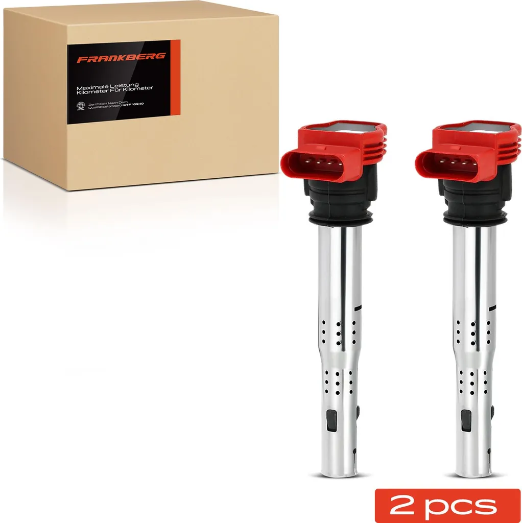 Kit 2x Bobina d'Accensione Frankberg Audi A4 A5 A6 A8 Q7 VW Touareg