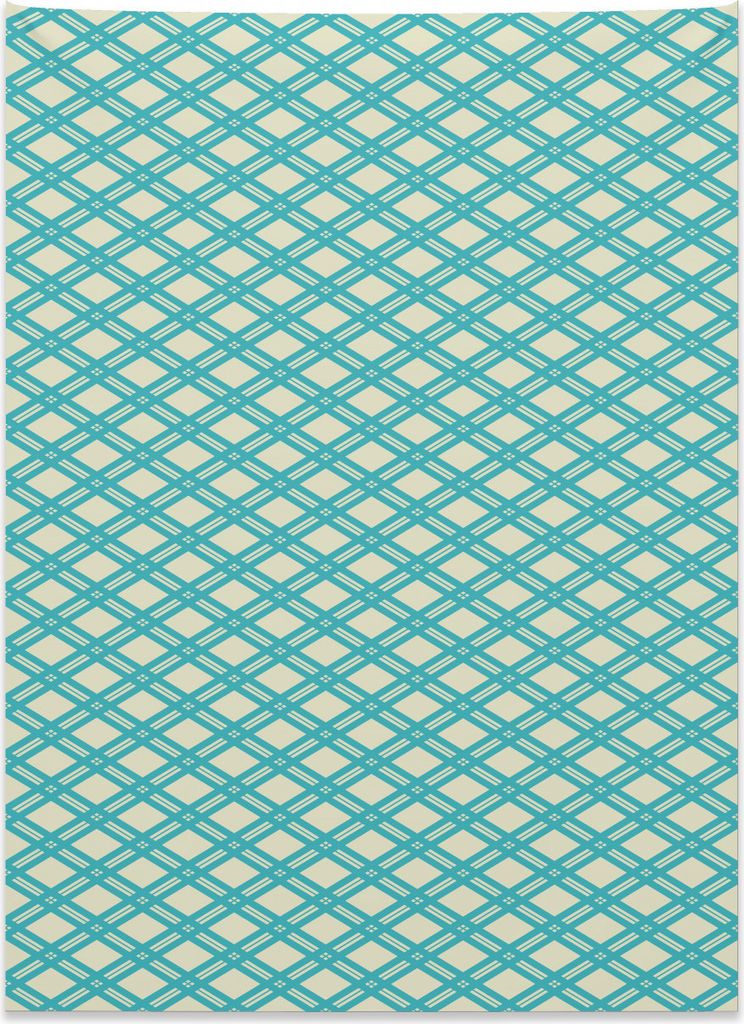Abakuhaus Geometrisch Wandteppich, Diagonale klare Linien aus Weiches Mikrofaser Stoff Kein Verblassen Klare Farben Waschbar, 110 x 150 cm, Hellgel...